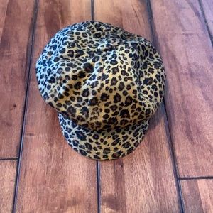 Cheetah newsie style hat